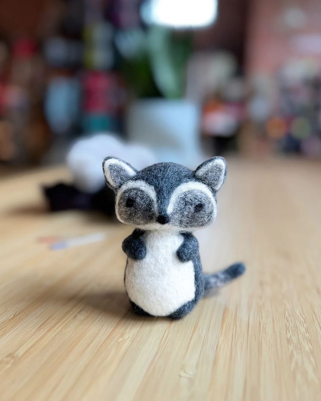 Needle Felting Level 0: Raccoon